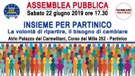 Pochi si sarebbero aspettati che A Partinico si potesse vivere un momento più difficile di quelli già affrontati.Nonostante siano comprensibili sentimenti di rassegnazione e disillusione, crediamo che non ci si […]