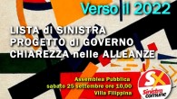 Domani 25 settembre ore 10 a Villa Filippina,  assemblea di Sinistra Comune in vista delle prossime elezioni amministrative di Palermo. #Palermo2022