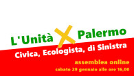 Rifondazione Comunista aderisce a L’UNITÀ PER PALERMO progetto civico, ecologista, di sinistra Assemblea pubblica on line  SABATO 29 GENNAIO, ALLE ORE 16Siamo impegnate/i a far crescere un processo ambizioso, in grado […]